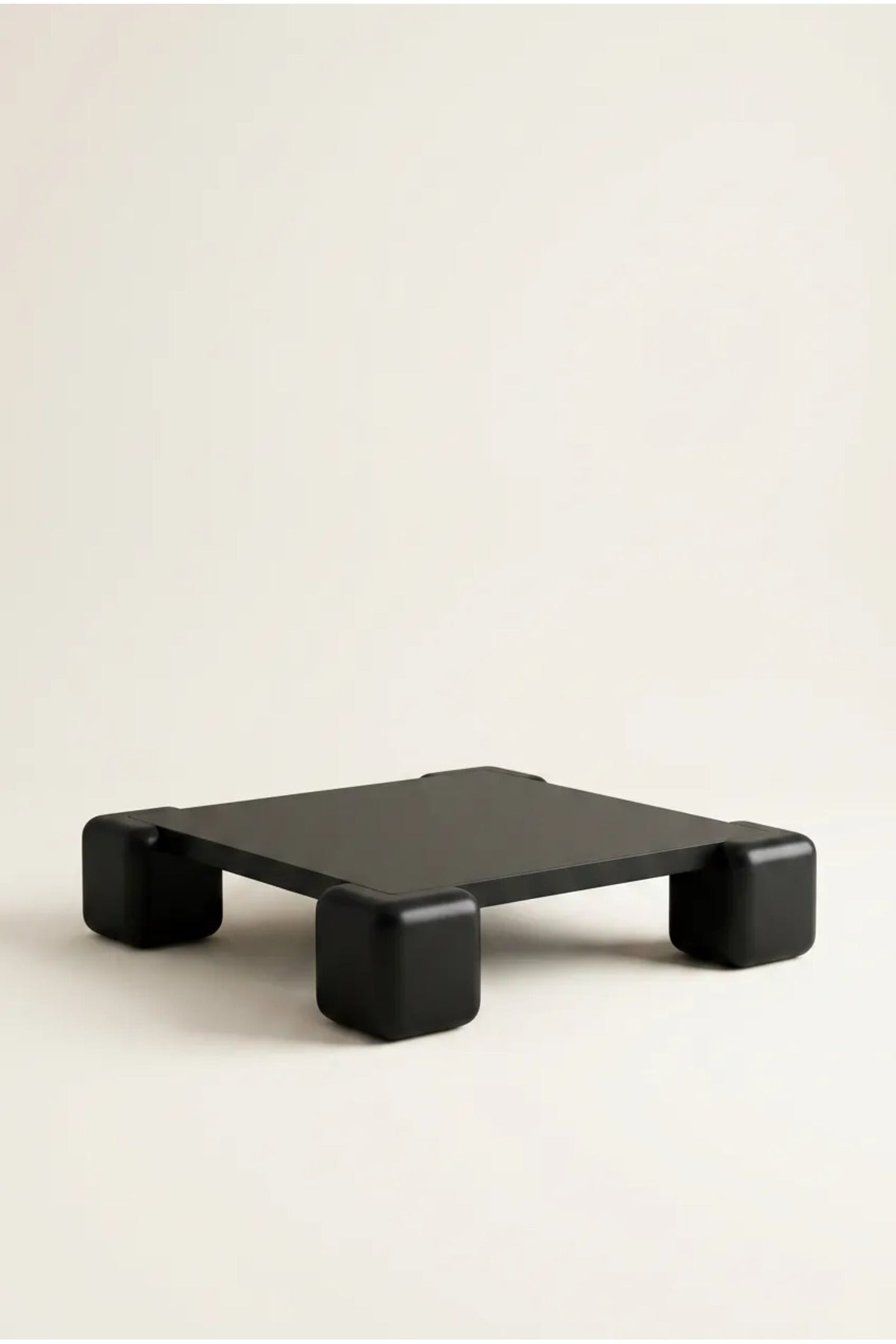 Cubé Orta Sehpa Siyah, 90x90 kare orta sehpa – görsel 1