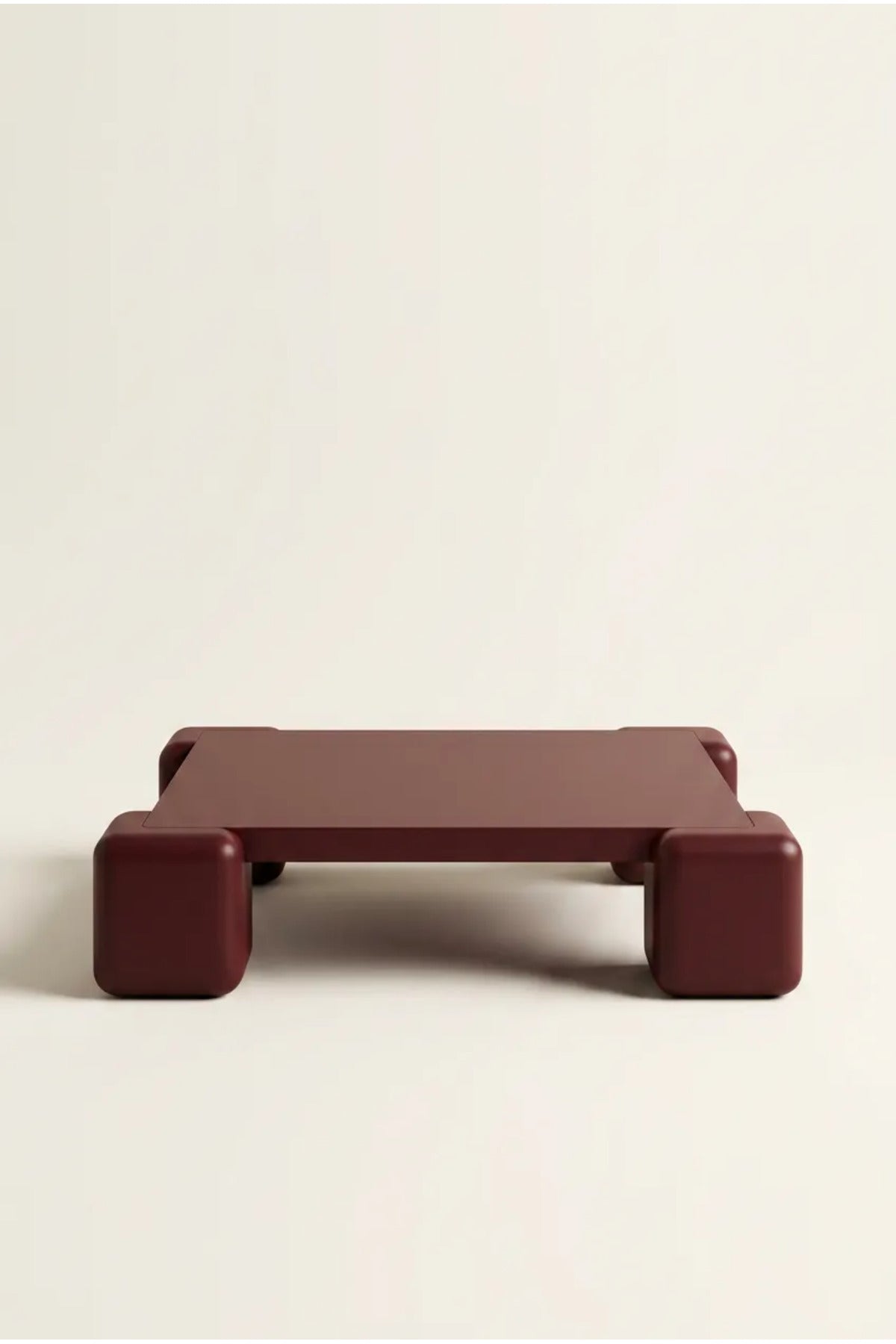 Cubé Orta Sehpa Bordo, 90x90 kare orta sehpa – görsel 2