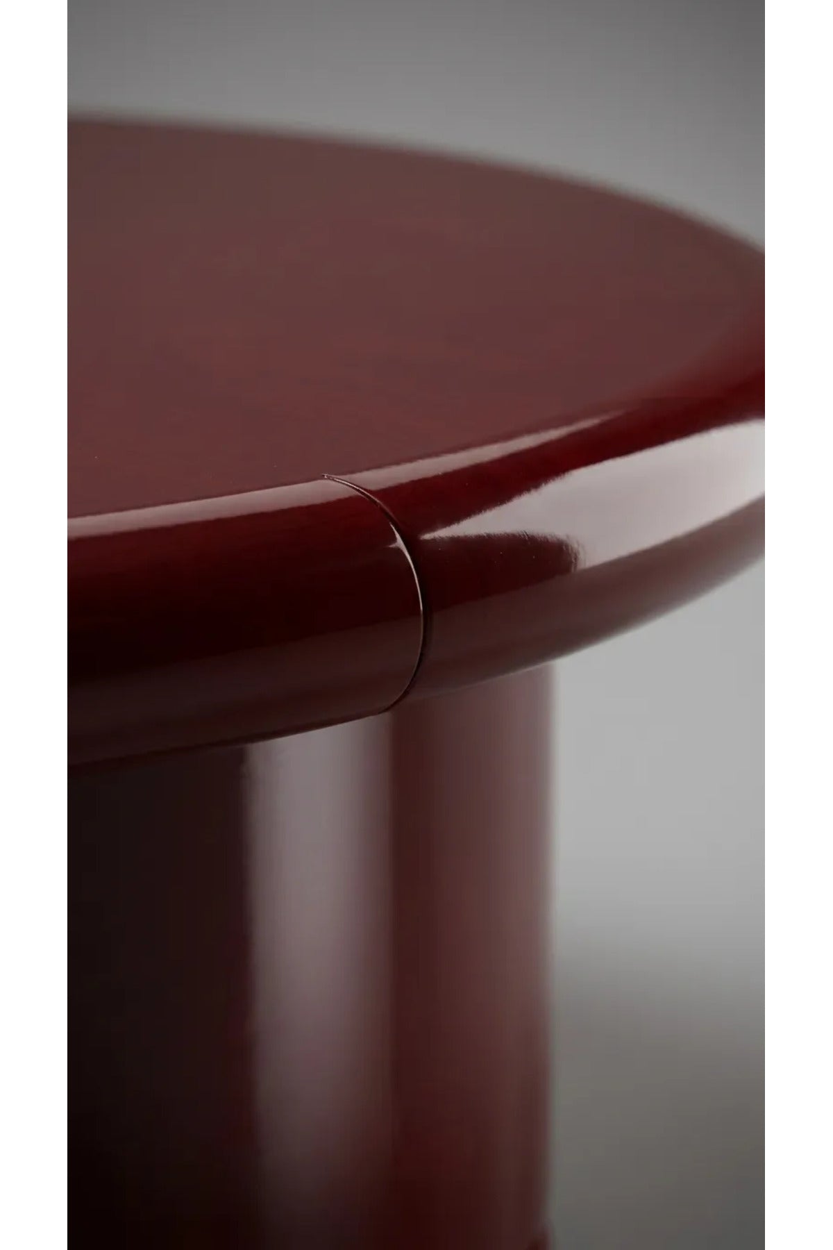 Coré Orta Sehpa Bordo, 100 cm yuvarlak orta sehpa – görsel 3