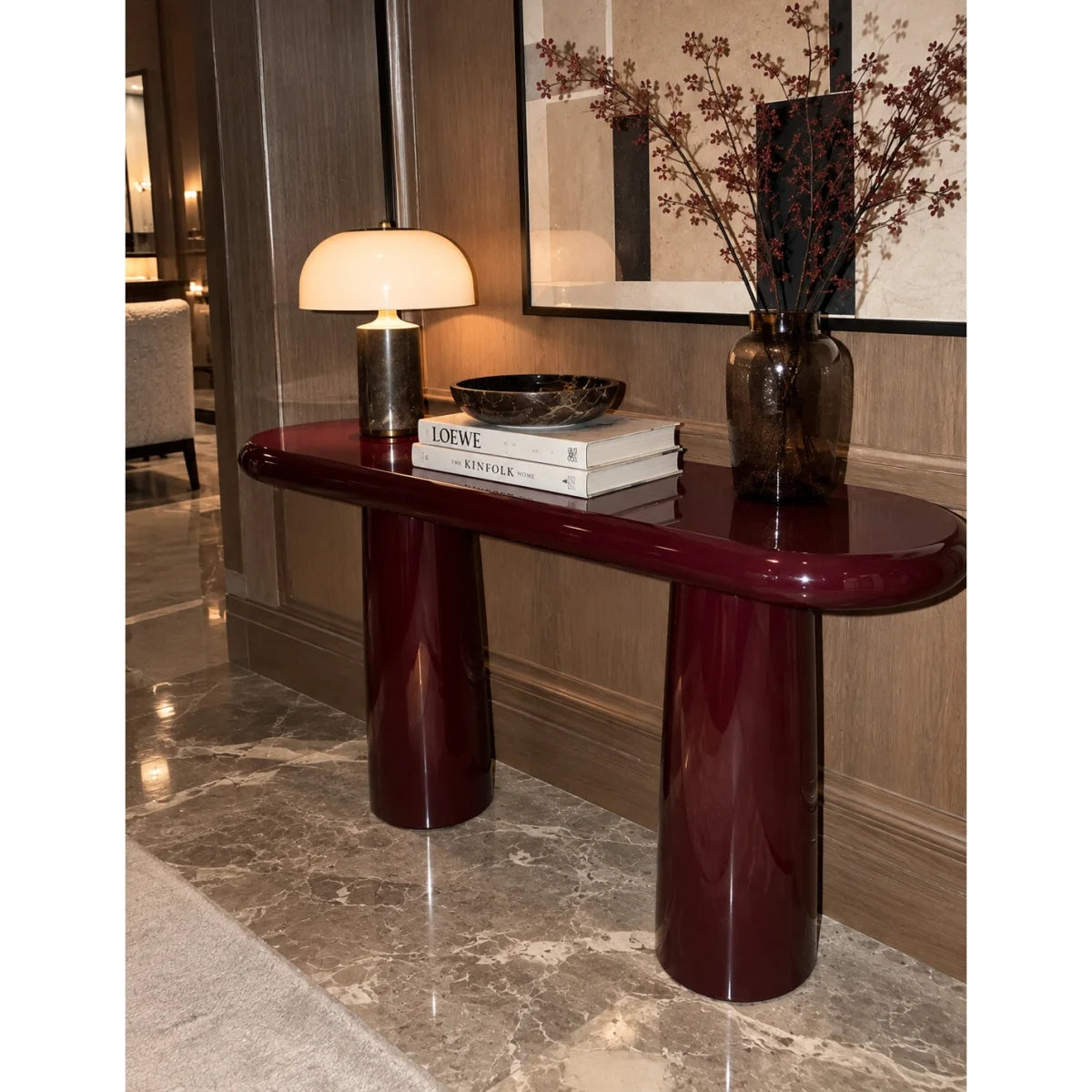 Aven Lake Konsol Bordo, yüksek parlaklıkta lake konsol – görsel 3
